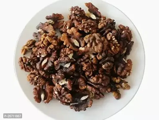 1 KG Dark Amber Walnut Kernels (Without Shell Dry Fruits)-thumb0