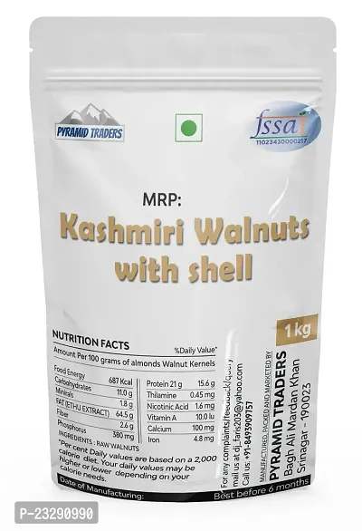 1 KG Kashmiri Walnut With Shell (Sabut Akrot)-thumb2
