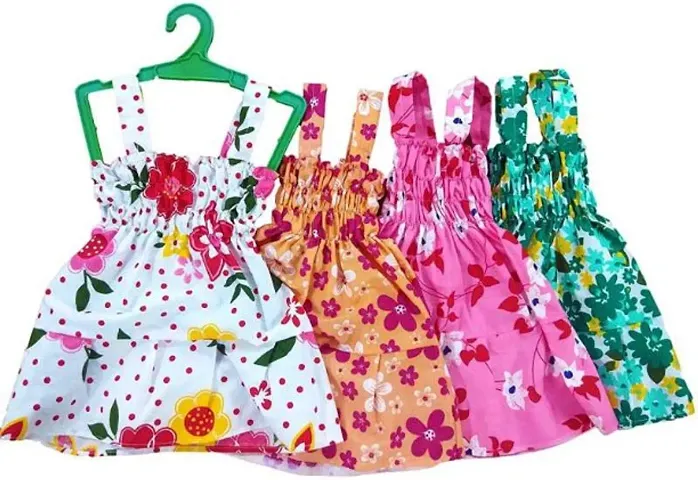 Summer Special Cotton Girl Dress Pack Of-4