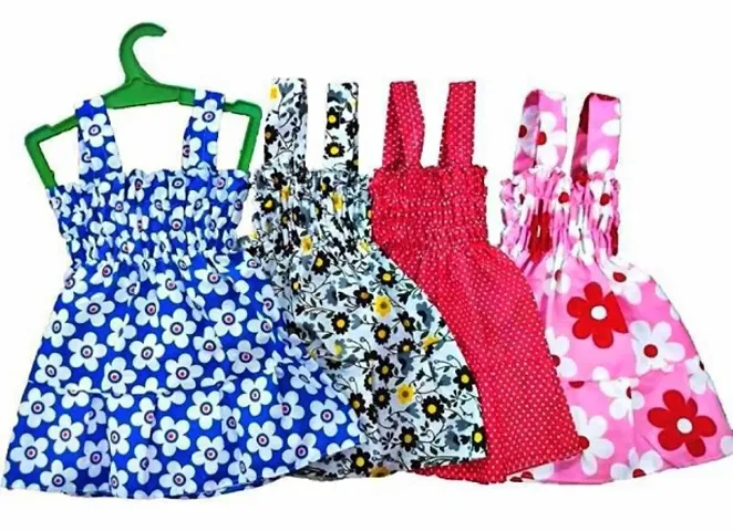 Summer Special Cotton Girl Dress Pack Of-4