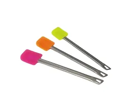 Bakers Pradise ALHUTAIB Silicone Spatulas with Stainless Steel Handles (Multicolour)-thumb3