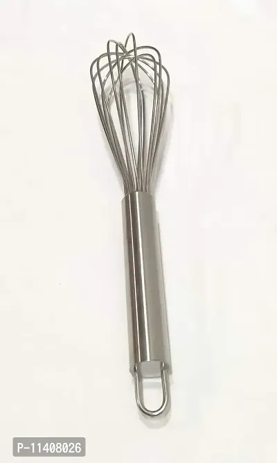 Bakers Pardise 12"" Inch Stainless Steel Whisker Hand Blender Cake Batter Mixer Egg Beater-thumb0