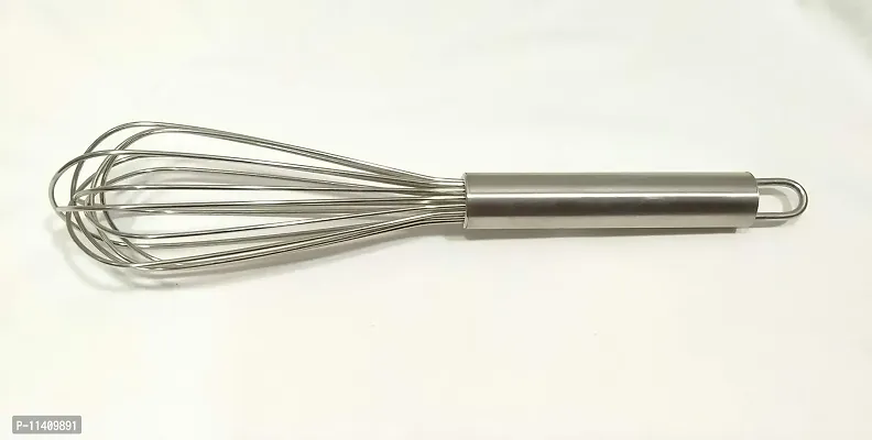 Bakers Pardise Stainless Steel 10""Inch Whisk, Pancake Batter Mixer,Beater, Hand Mixer, Wired Whisker for Baking, Cooking