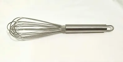 Bakers Pardise 12"" Inch Stainless Steel Whisker Hand Blender Cake Batter Mixer Egg Beater-thumb1