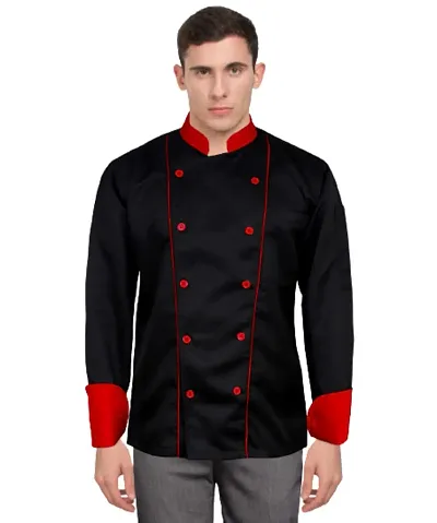 Bakers Pardise Unisex Chef Jacket Chef Coat Restaurant Kitchen Chef Uniform double Breasted Full Sleeves French Cuff Polycotton