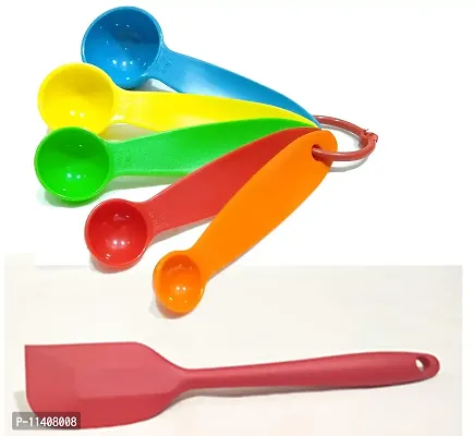 Bakers Pardise Measuring Spoons with Full Silicone Spatula Cake Baking Accessories