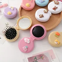 Cartoon Printed Mini Mirror with Comb-thumb3