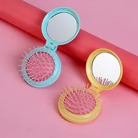 Cartoon Printed Mini Mirror with Comb-thumb4