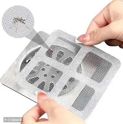 Drain Mesh Stickers Disposable Shower Drain Hair Catcher,-thumb0