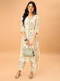 Stylish Yellow Cotton Blend Kurta Bottom Set For Women-thumb4