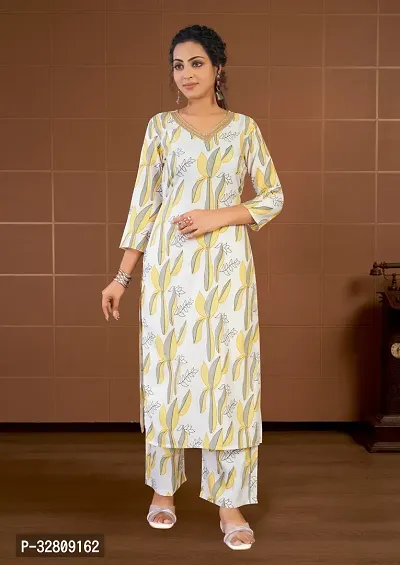 Stylish Multicoloured Cotton Blend Kurta Bottom Set For Women