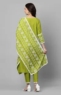 Classic Cotton Printed Kurta, Bottom and Dupatta Set for Women-thumb3