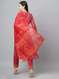 Classic Rayon Printed Kurta, Bottom and Dupatta Set for Women-thumb2