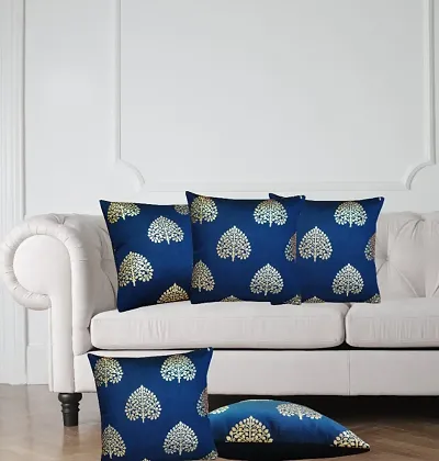 festive cushion blue