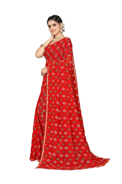 Elegant Georgette Saree with Blouse piece 