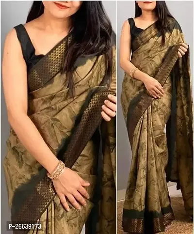 Classic Cotton Silk Partywear Saree with Blouse piece