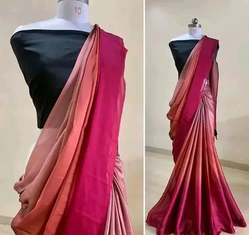 Georgette Ombre Sarees With Blouse Piece