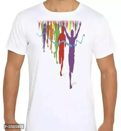 Stylish Fancy Cotton T-Shirts For Men-thumb0