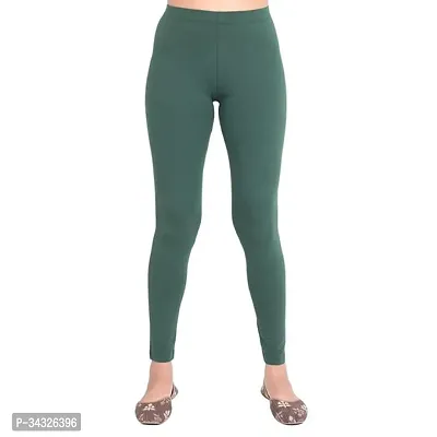 Stylish Polyester Solid Leggings For Women-thumb0