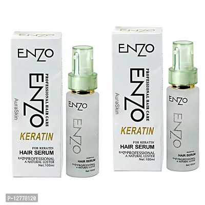 Enzo Hair Serum For Shiny Hair Men  Women Each 100ml (Pack Of 2)