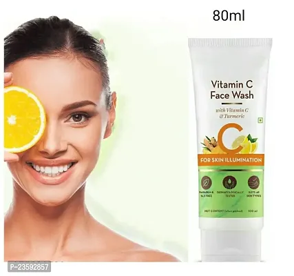 Vitamin C Face Wash with Turmeric for Skin 80ml (Pack of 1p)