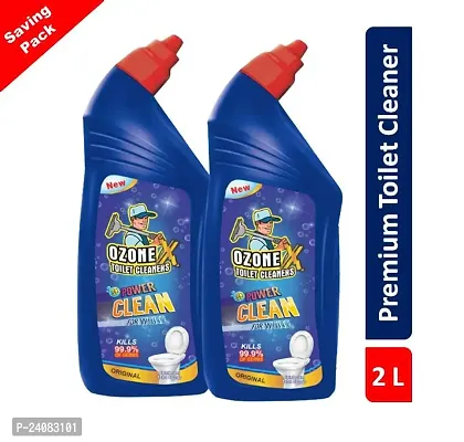 New OZONE-X Liquid Toilet Cleaner Power For Clean 1 x 2 Liter-thumb0