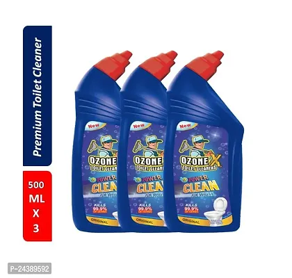 OZONEX Toilet Cleaner Power Clean (500ml x 3) Kill 99.9% of Germs