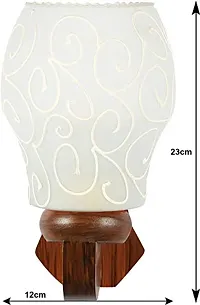 RK Lighting House Wooden 7 Watts Wall Hanging Lamp (White)(Electric)-thumb2