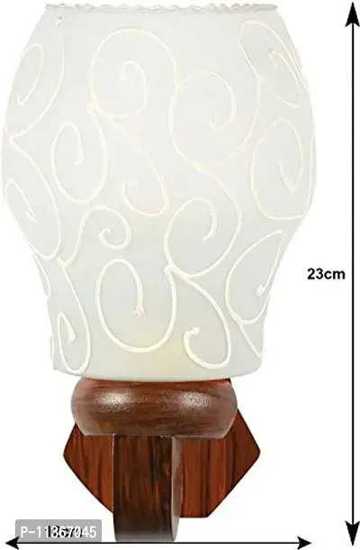 RK Lighting House Wooden 7 Watts Wall Hanging Lamp (White)(Electric)-thumb3