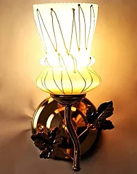 Glow Royal Fancy 40W Wall Lamp, Yellow, Round (Orange)-thumb1