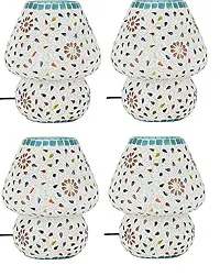 RK Lighting House Table Lamp, Mashroom , Dome Shapped B22 Holder Table lamp (White g, 4)-thumb1