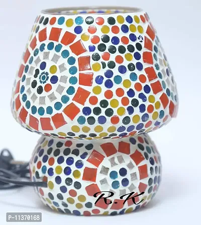 RK Lighting House Mashroom Dome Shaped B22 Holder Table Lamp (Multicolour)-thumb4