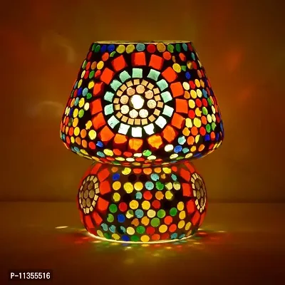 RK Lighting House Mashroom Dome Shaped B22 Holder Table lamp (Orange)