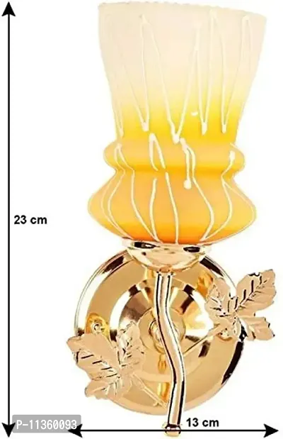 Glow Royal Fancy 40W Wall Lamp, Yellow, Round (Orange)-thumb3