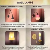 Rk Lighting House Wooden Wall Light/Wall Hanging Lamp for Bedroom, Living Room, Home Decoraction-thumb3