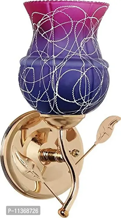 Glow Royal Fancy Decorative Wall Lamp with Unique Stylish Fitting and All Fitting & Fixture (Purple)