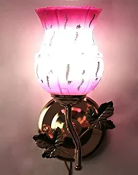 Glow Royal Fancy 40W Wall Lamp, Yellow, Round (Pink)-thumb1