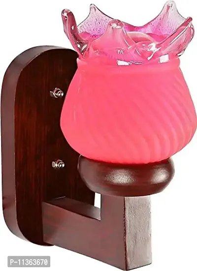 RK Lighting House Wooden Wall Hanging Lamp for Home Decoration (Pink, 5 To 80 Watt)(Electric)-thumb0