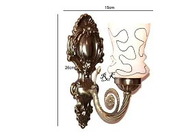 ONECYA Royal Fancy Uplight Antique Bronze ,Wall Lamp White-thumb1