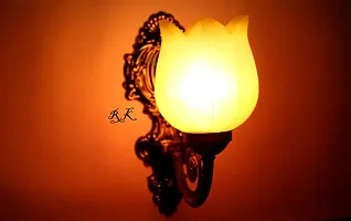 ONECYA Royal Fancy Uplight Antique Bronze ,Wall Lamp Orange (Yellow)-thumb1