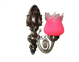 ONECYA Royal Fancy Uplight Antique Bronze ,Wall Lamp Pink 26x15-thumb2