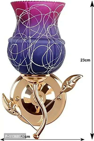 Glow Royal Fancy Decorative Wall Lamp with Unique Stylish Fitting and All Fitting & Fixture (Purple)-thumb2