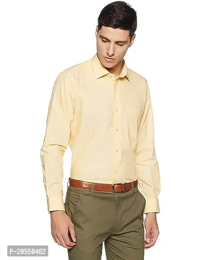 Reliable Yellow Cotton Long Sleeves Casual Shirt For Men-thumb0