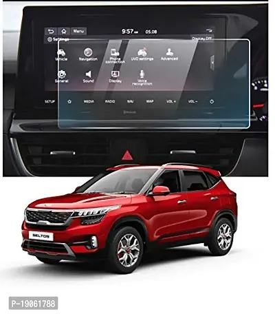 ROYALTECH Android Car Accessories Navigation or Music System (Stereo) Touch Screen Guard (Seltos 10.25inch)-thumb0