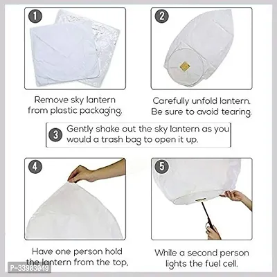 Make A Wish High Flying Sky Lantern Pack Of 5-thumb2