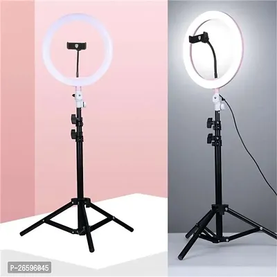 10 Inches Big LED Ring Light for Camera, Phone tiktok YouTube Video Shooting and Makeup, 10 inch Ring Light with 7 Feet Long Foldable and Lightweight Tripod Stand