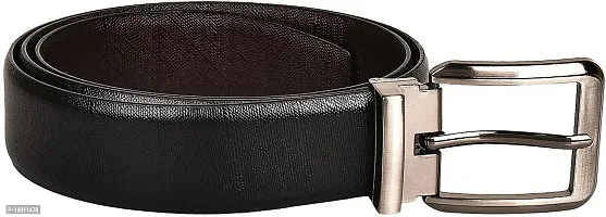 Elegant Black Leather Textured Belts For Men-thumb4