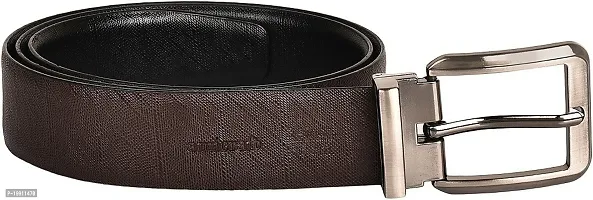 Elegant Black Leather Textured Belts For Men-thumb3