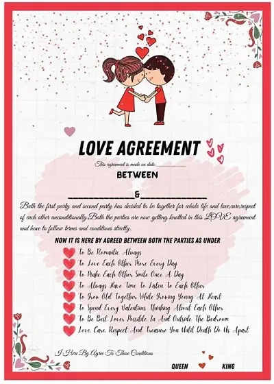 Buy Love Agrement - Lowest price in India| GlowRoad