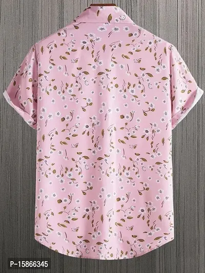 Trendy Lycra Printed Short Sleeves Casual Shirt For Men-thumb3